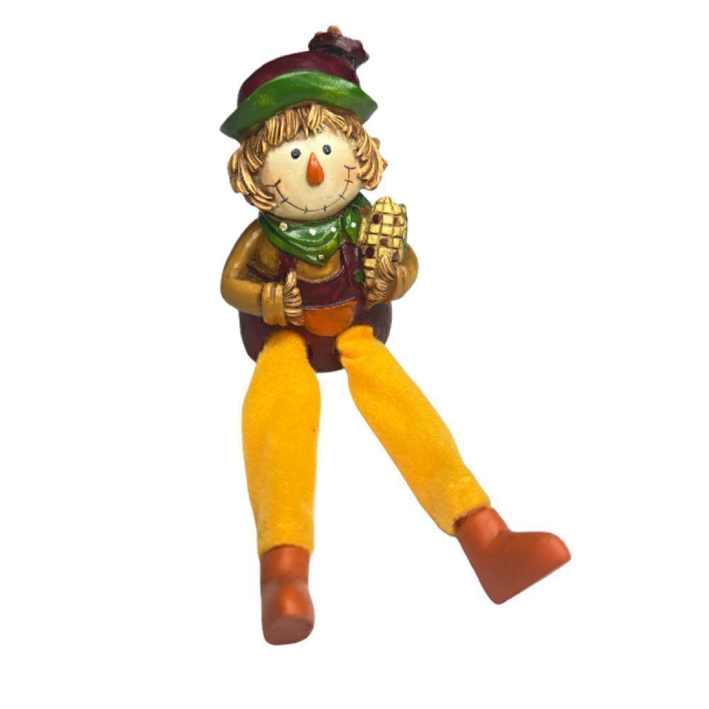 3/$15 or 5/$20 3.5” high scarecrow soft leg shelf sitter decor